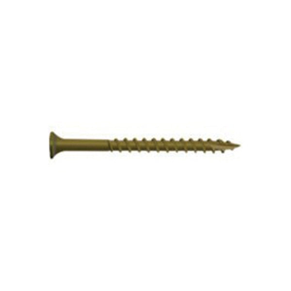 CAMO 0356130 Deck Screw, #8 Thread, 2 in L, Bugle Head, Star Drive, Type 17 Slash Point, Carbon Steel