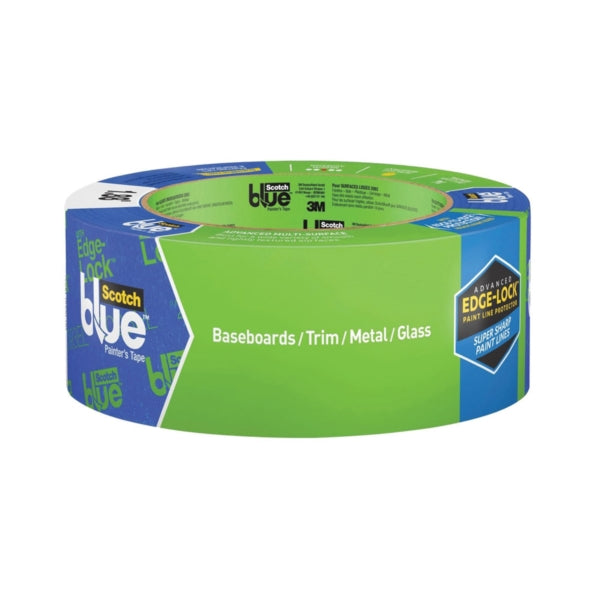 ScotchBlue 2093EL-48N Painter's Tape, 60 yd L, 1.88 in W, Smooth Crepe Paper Backing, Blue