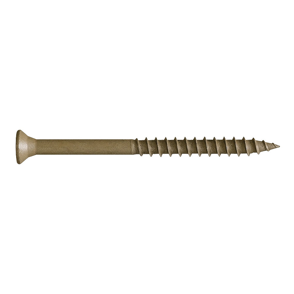 CAMO 0356139 Deck Screw, #8 Thread, 2 in L, Bugle Head, Star Drive, Type 17 Slash Point, Carbon Steel, ProTech-Coated