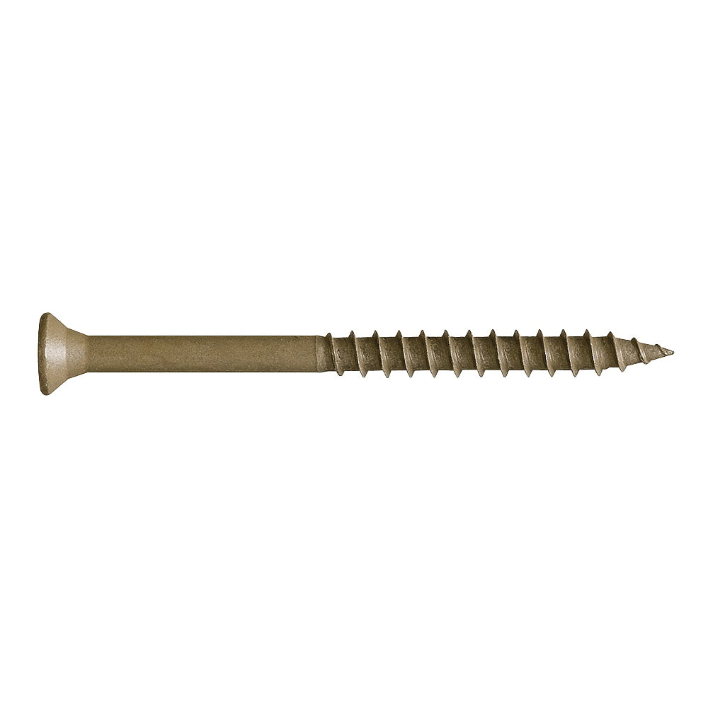 CAMO 0356174 Deck Screw, #9 Thread, 3 in L, Bugle Head, Star Drive, Type 17 Slash Point, Carbon Steel, ProTech-Coated