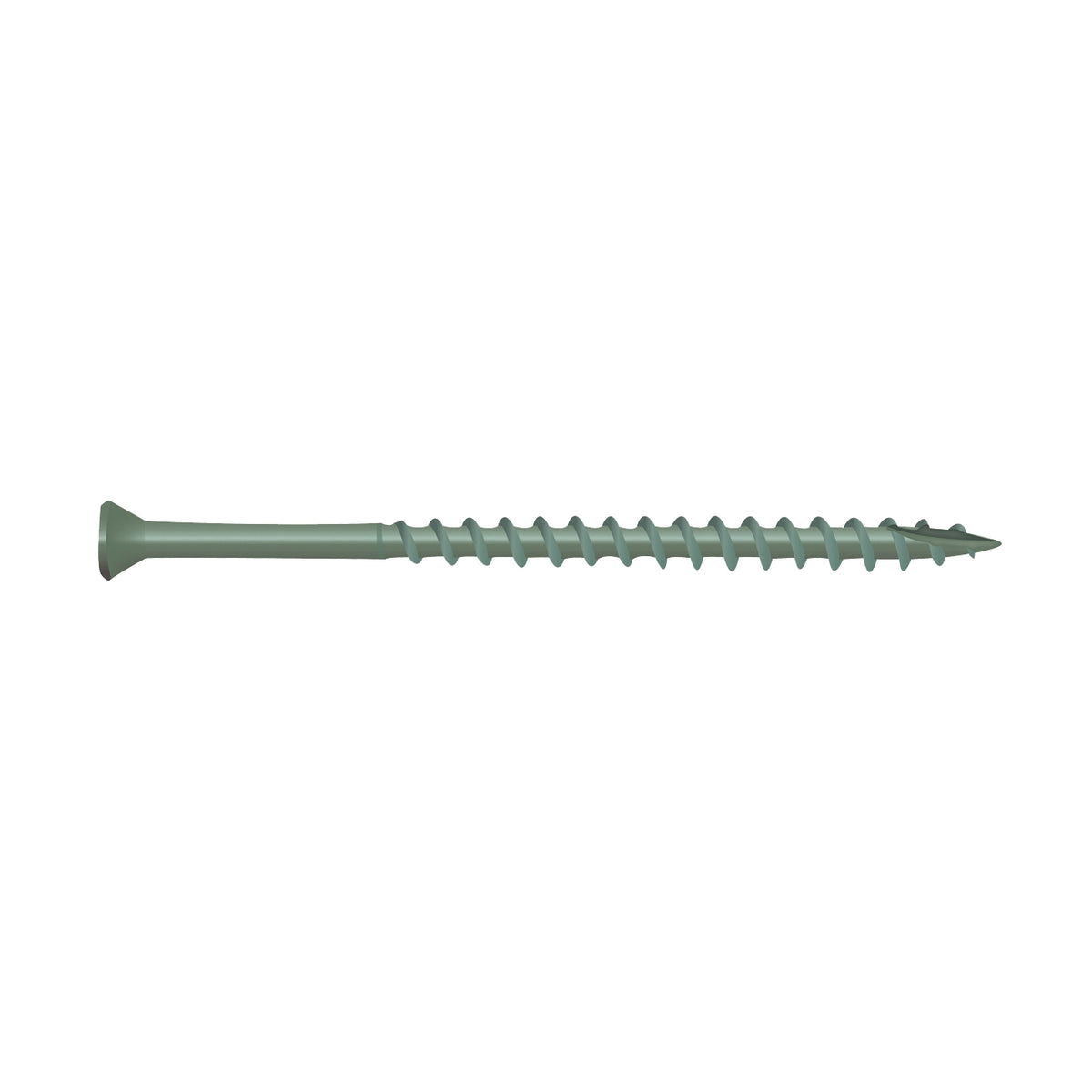 CAMO 0346100 Deck Screw, #7 Thread, 1-5/8 in L, Trim Head, Star Drive, Type 17 Slash Point, Carbon Steel, ProTech-Coated