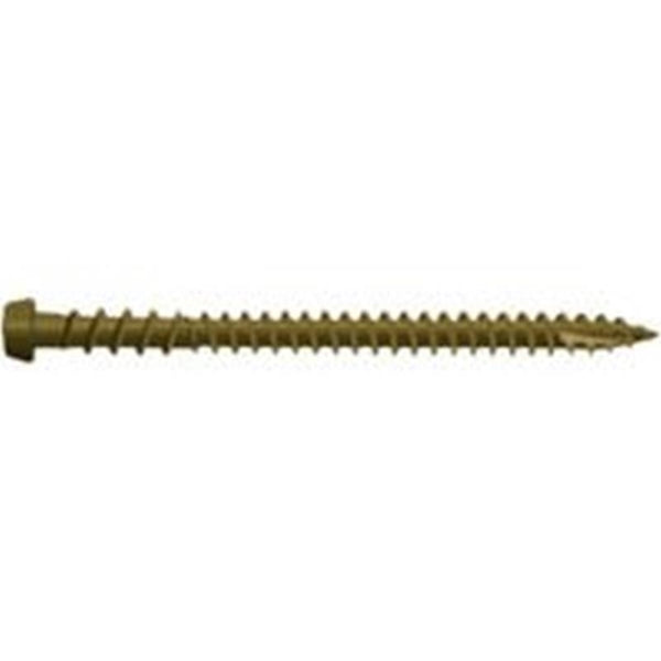 CAMO 0349154 Deck Screw, #10 Thread, 2-1/2 in L, Star Drive, Type 99 Double-Slash Point, Carbon Steel, ProTech-Coated