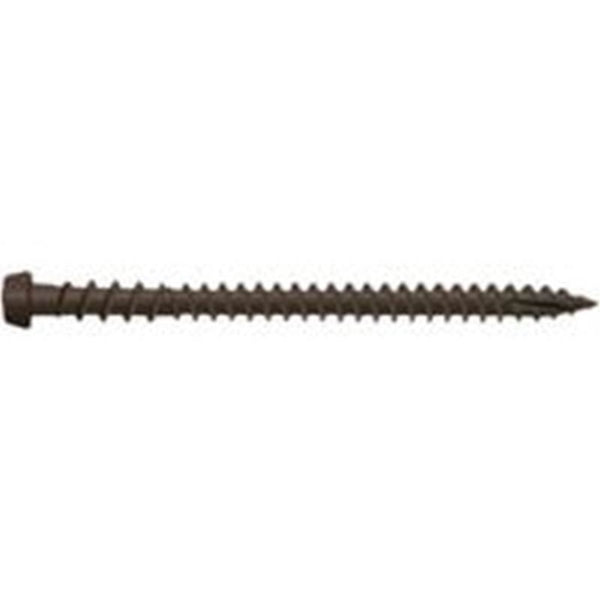 CAMO 0349254 Deck Screw, #10 Thread, 2-1/2 in L, Star Drive, Type 99 Double-Slash Point, Carbon Steel, ProTech-Coated