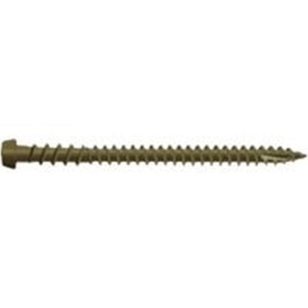 CAMO 0349354 Deck Screw, #10 Thread, 2-1/2 in L, Star Drive, Type 99 Double-Slash Point, Carbon Steel, ProTech-Coated