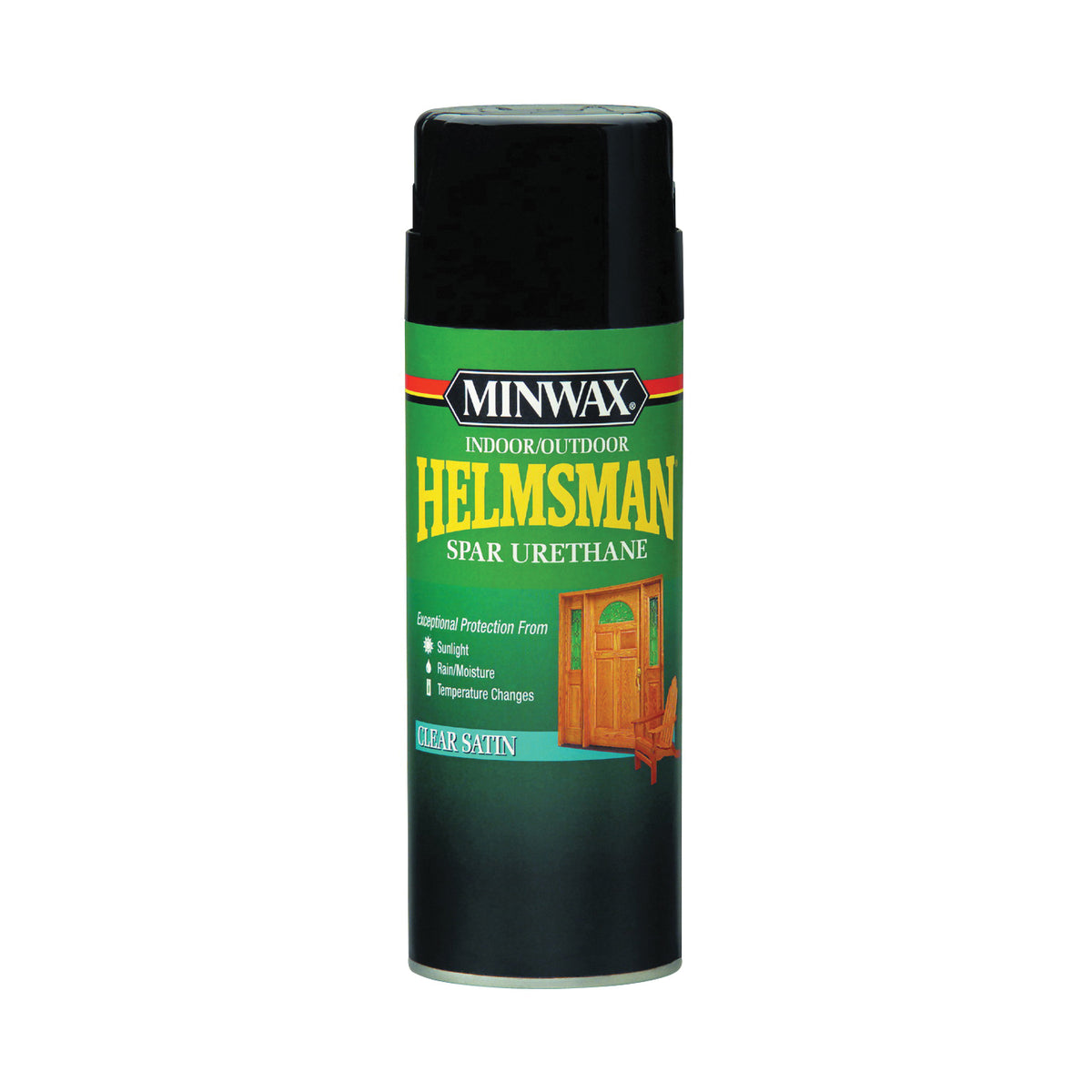 Minwax Helmsman 33255000 Spar Urethane Paint, Clear Satin, Clear, Liquid, 11.5 oz, Aerosol Can