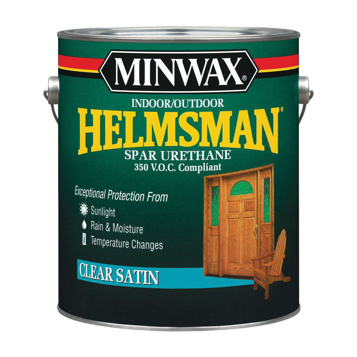 Minwax Helmsman 13205000 Spar Urethane Paint, Satin, Liquid, 1 gal, Pail