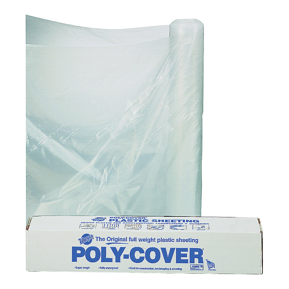 ORGILL POLY 4X24-C Poly Film, 100 ft L, 24 ft W, Clear