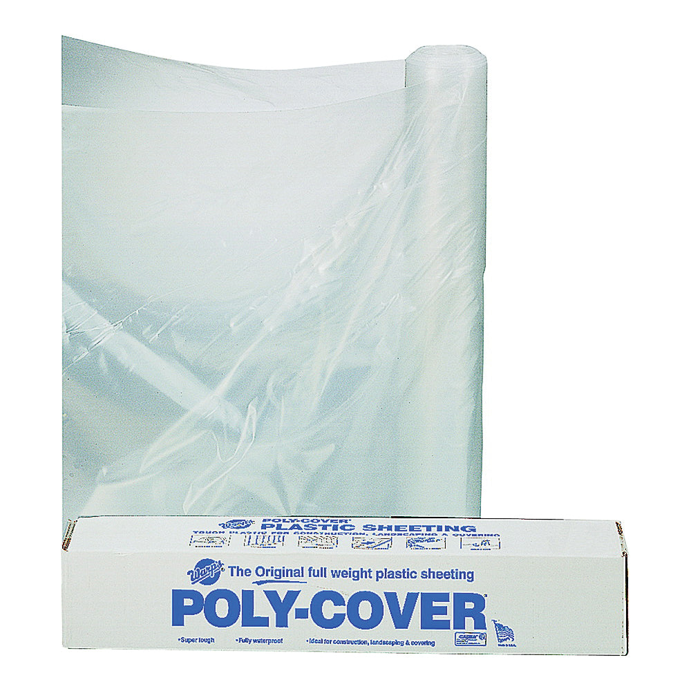 ORGILL POLY 4X6-C Poly Film, 100 ft L, 6 ft W, Clear