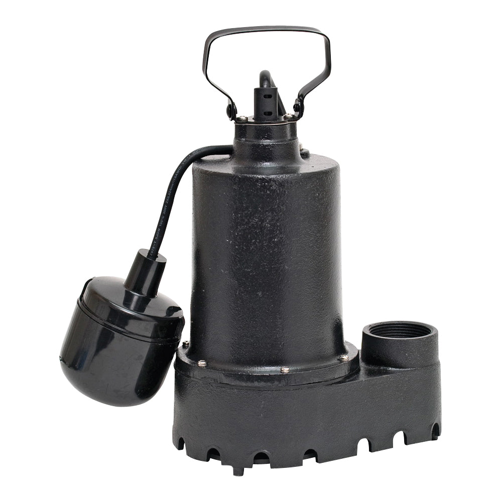 SUPERIOR PUMP 92331 Sump Pump, 4.1 A, 120 V, 0.33 hp, 1-1/2 in Outlet, 46 gpm, Iron