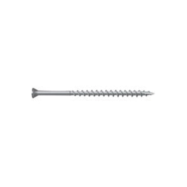 CAMO 0353154S Screw, #8 Thread, 2-1/2 in L, Trim Head, Star Drive, Type 17 Slash Point, 316 Stainless Steel