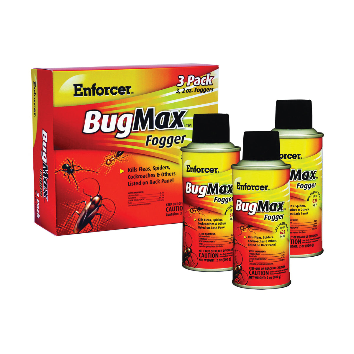 Enforcer BugMax EBMFOG2 Insect Fogger, 2000 cu-ft Coverage Area, Opaque White