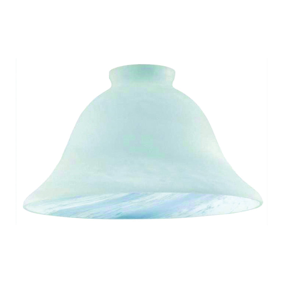 Westinghouse 8133300 Light Shade, Wide Bell, Glass, White