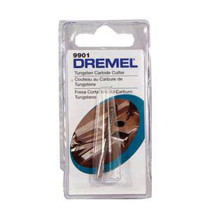 DREMEL 9901 Cutter, 1/8 in Dia, 1-1/2 in L, 1/8 in Dia Shank, Tungsten Carbide