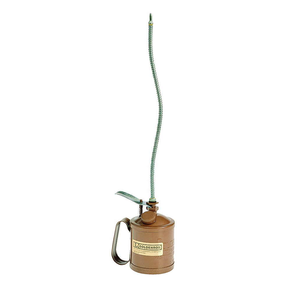 DL Goldenrod 120 120-C3 Pump Oiler, 16 oz Capacity, Flexible Spout, Steel, Powder-Coated Copper Bronze
