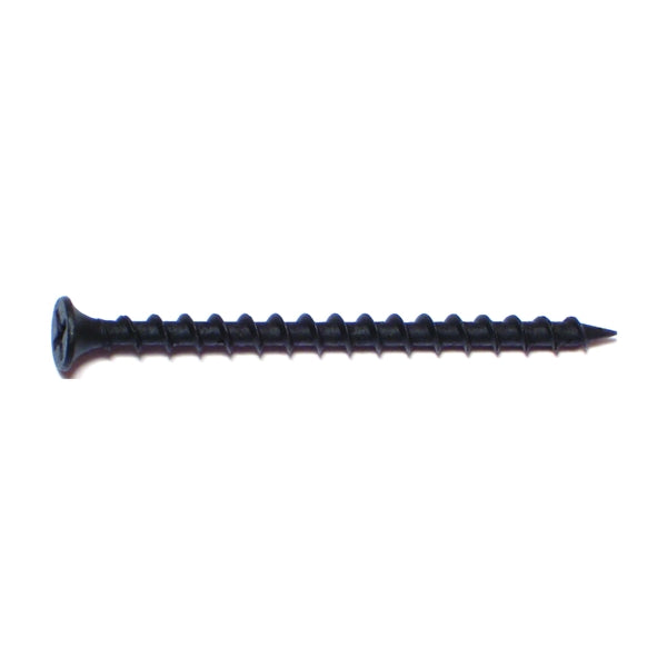 MIDWEST FASTENER 10508 Screw, #6 Thread, 1-5/8 in L, Coarse Thread, Bugle Head, Phillips Drive, Phosphate