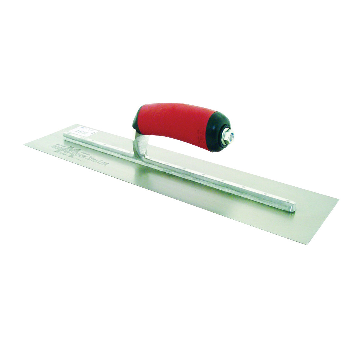 Marshalltown MXS66D Finishing Trowel, 16 in L Blade, 4 in W Blade, Spring Steel Blade, Square End, Curved Handle