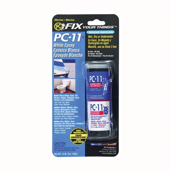 PROTECTIVE COATING PC-11 2OZ. Epoxy Adhesive, White, Paste, 2 oz Pack