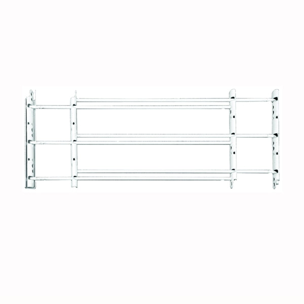 John Sterling 1130 Series 1133 Window Guard, 24 to 42 in W, 11 in H, Steel, White, 8-11/16 in Bar, 3-Bar