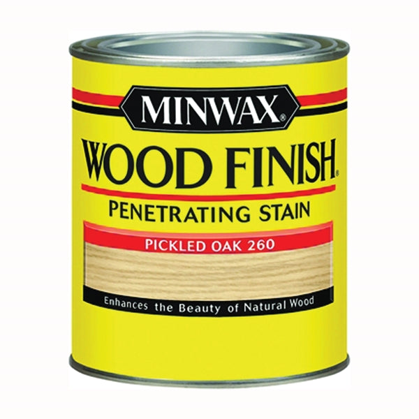 Minwax Wood Finish 226004444 Wood Stain, Pickled Oak, Liquid, 0.5 pt, Can