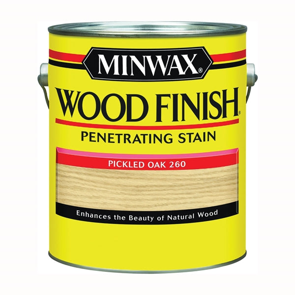 Minwax Wood Finish 71042000 Wood Stain, Pickled Oak, Liquid, 1 gal, Can