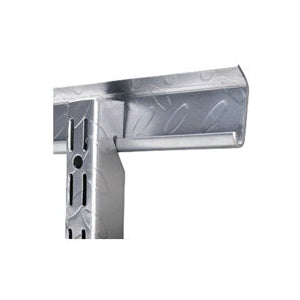 Knape &amp; Vogt HEAVYWEIGHT 0221-40PM Hang Track, 400 lb, 2 in W, 40 in H, Steel, Platinum