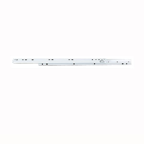 Knape &amp; Vogt 1284P WH 550 Drawer Slide, 75 lb, 550 mm L Rail, 1/2 in W Rail