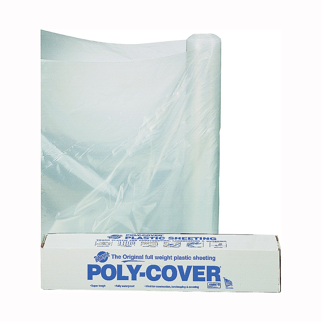 ORGILL POLY 4X84C Poly Film, 100 ft L, 8.3 ft W, Clear