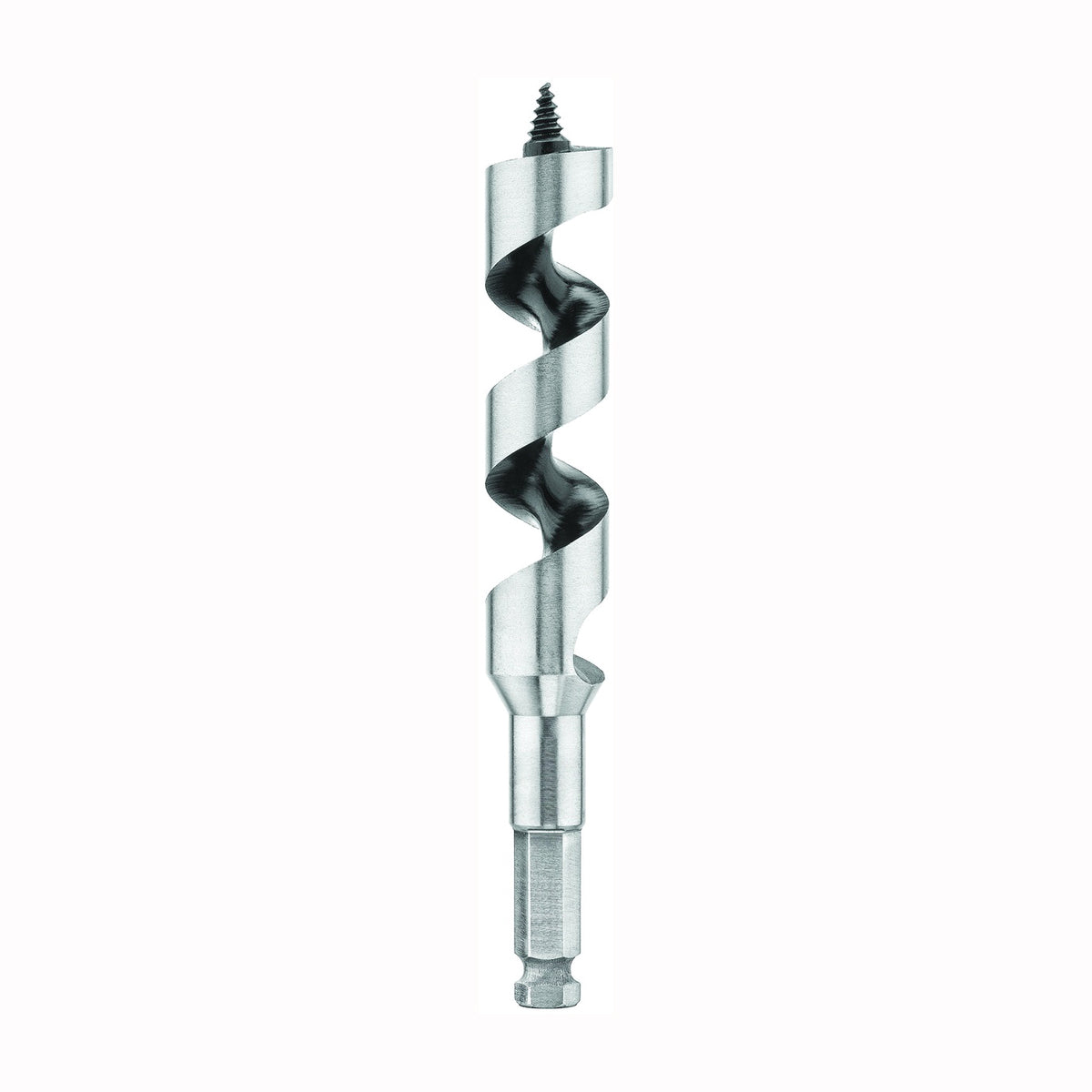 DeWALT DW1682 Auger Drill Bit, 11/16 in Dia, 17 in OAL, Hollow Center Flute, 7/16 in Dia Shank, Ball Groove Shank