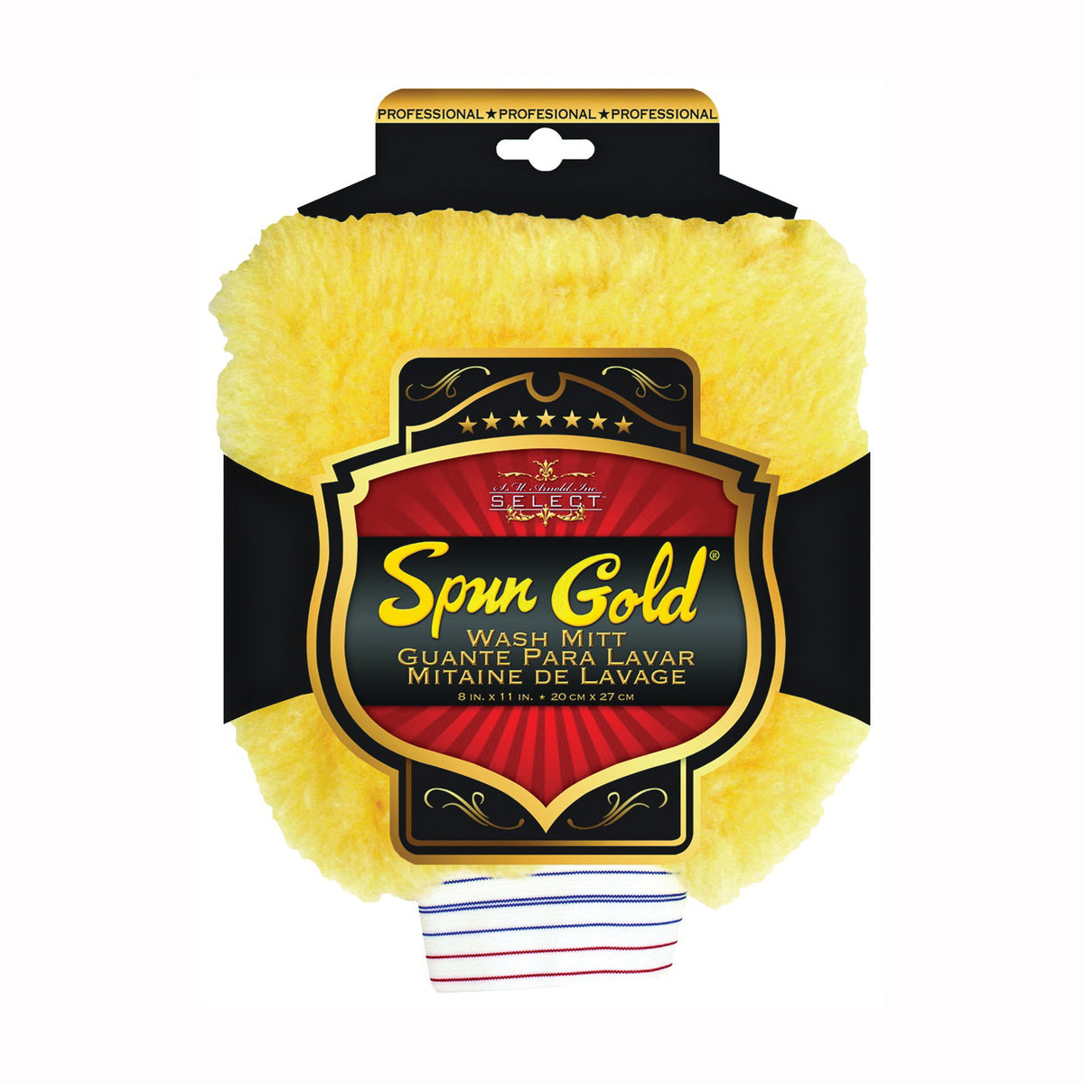 SM ARNOLD Spun Gold 85-310 Wash Mitt, Lorene Synthetic Fiber