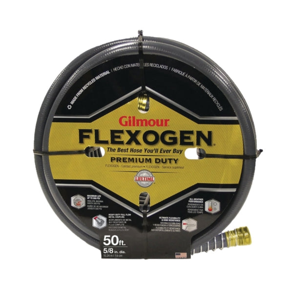 Gilmour 874501-1001 Garden Hose, 50 ft L, Gray