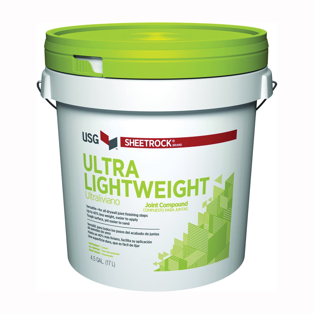 USG 381903048 Joint Compound, Paste, Off-White, 4.5 gal