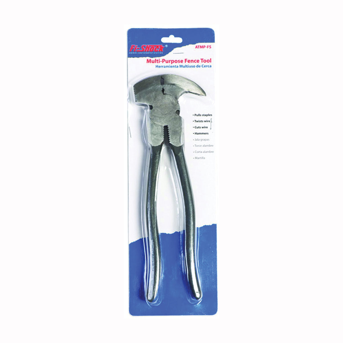 Zareba Fi-Shock Series ATMP-FS* Multi-Purpose Fence Tool, Carbon Steel Jaw, Vinyl Handle