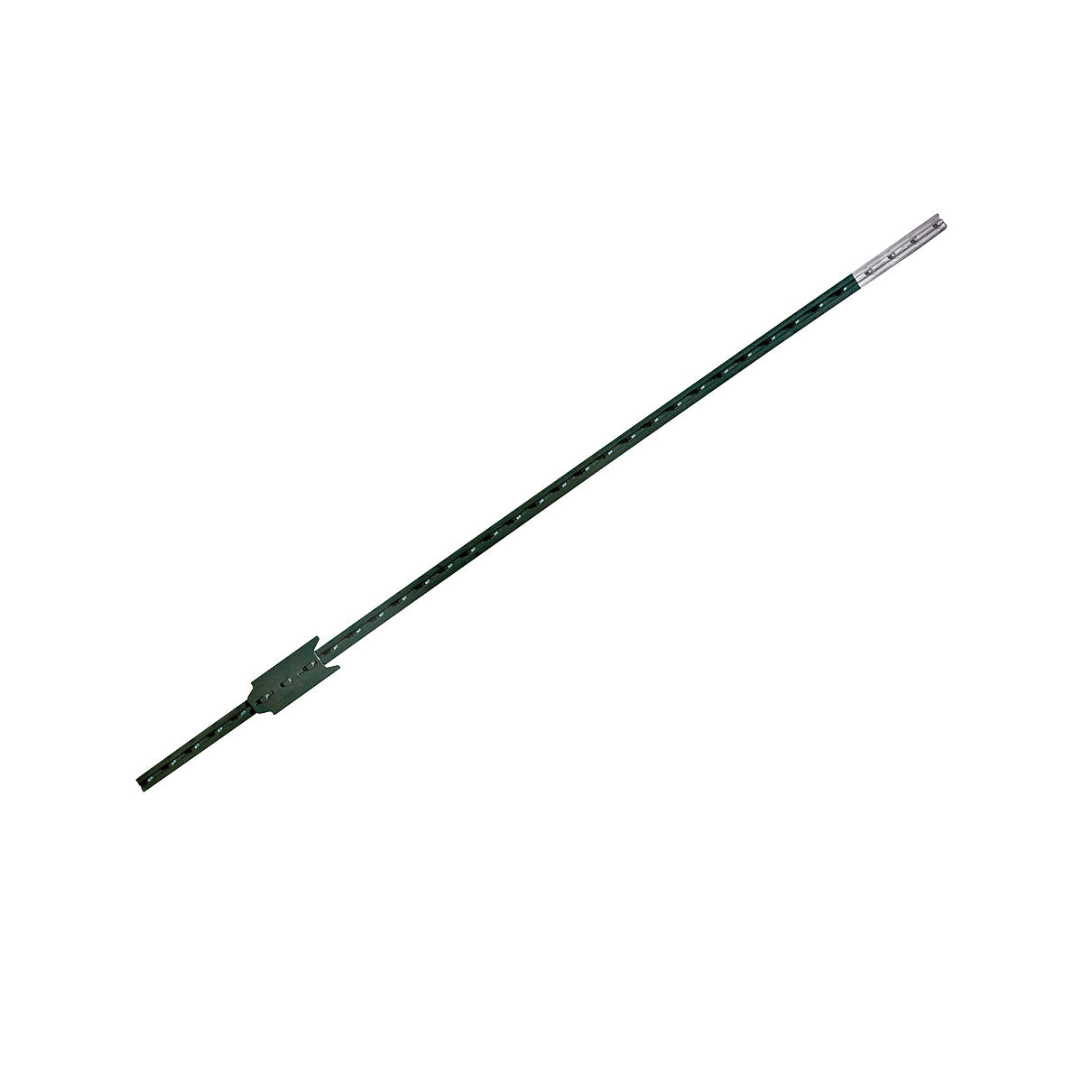 CMC TP125PGN055 T-Post, 5-1/2 ft H, Steel, Green/White