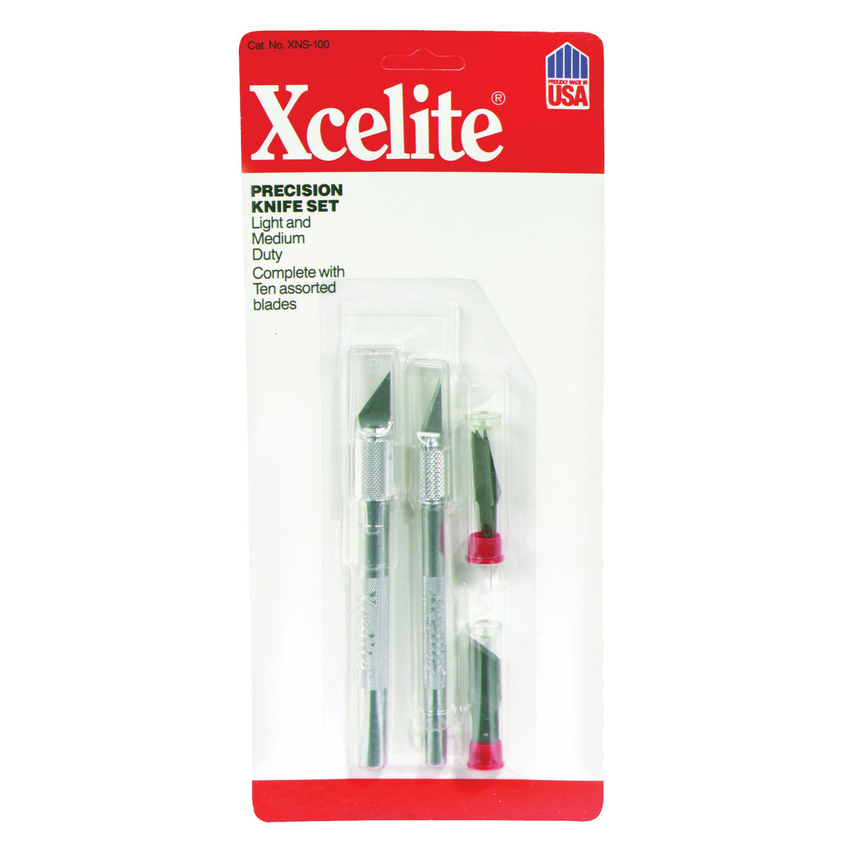 Xcelite XNS100 Hobby Knife Set, 5-13/16, 5-3/4 in L Blade