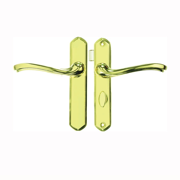 Wright Products VCA112PB Door Latch Set, Metal, Brass, 3/4 to 1-1/4 in Thick Door