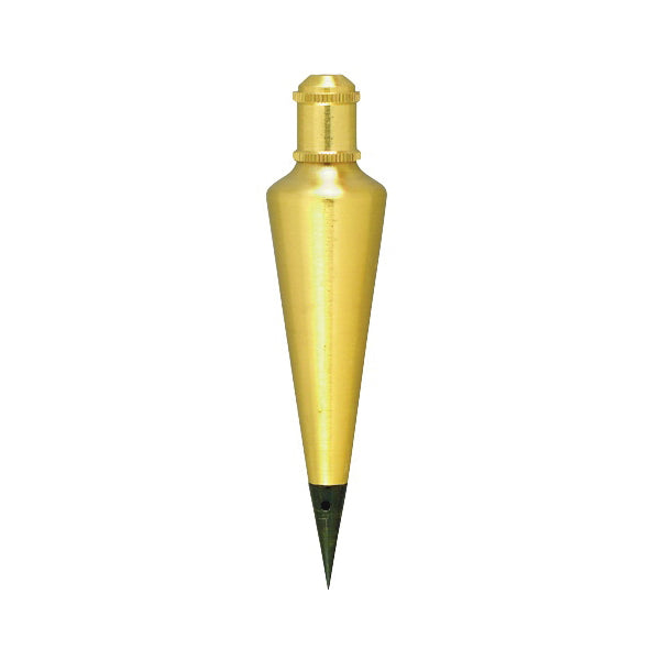 Johnson 108 Plumb Bob, 8 oz, Brass, Lacquered