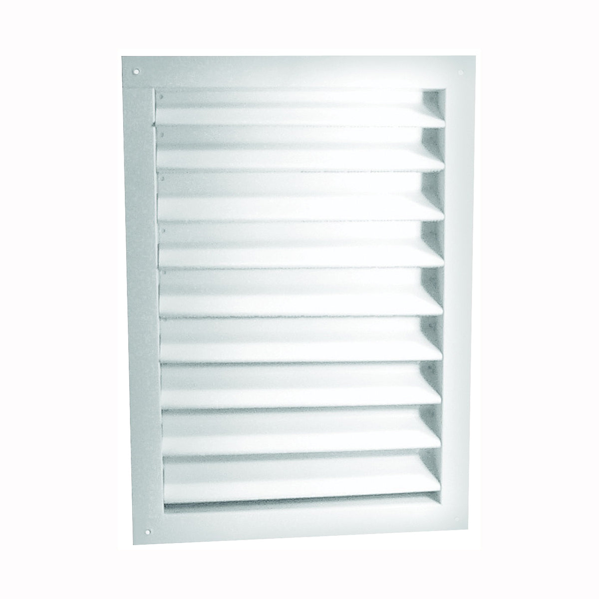 Master Flow DA1212W Dual Louver, 14-3/4 in L, 14-1/2 in W, Aluminum, White