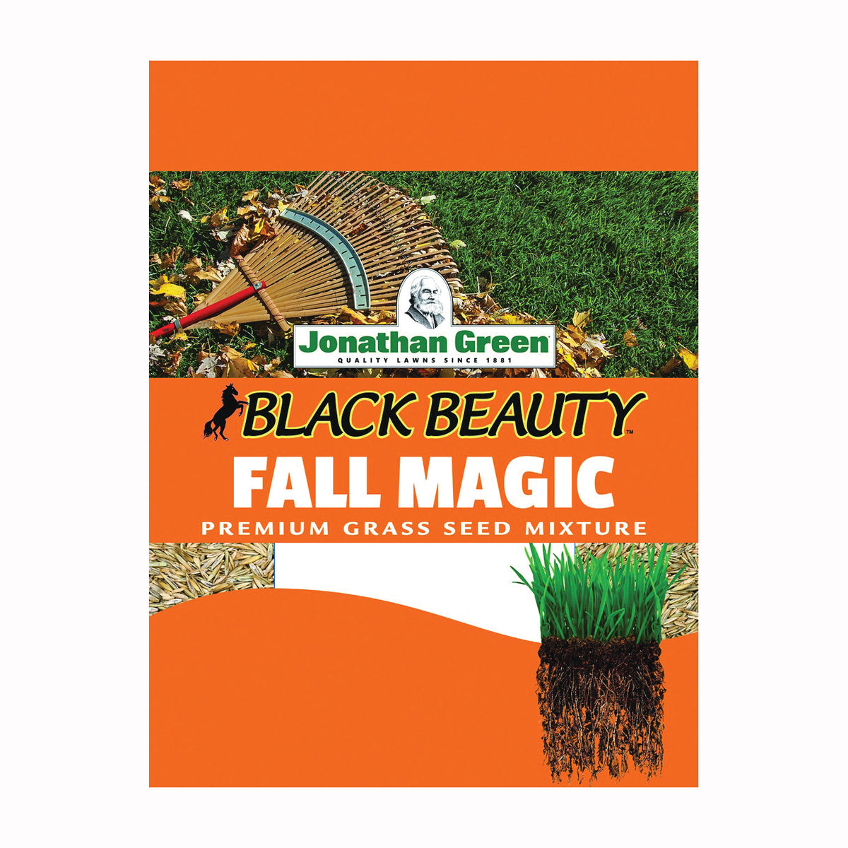 Jonathan Green Black Beauty Fall Magic 10768 Fall Magic Grass Seed, 7 lb Bag