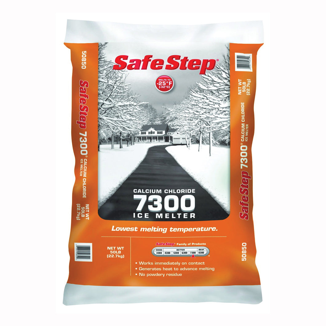 Safe Step Extreme 7300 50850 Ice Melter, Pellet, White, 50 lb Bag