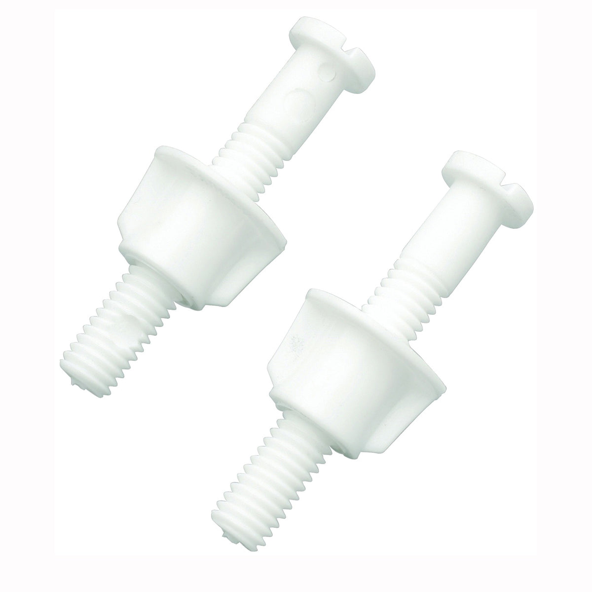 Plumb Pak PP23539 Seat Hinge Bolt, Plastic, White, For: Toilet Seats