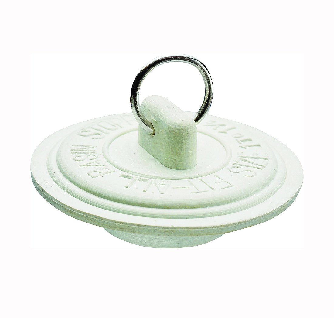 Plumb Pak Duo Fit Series PP22003 Drain Stopper, Rubber, White, For: 1 to 1-3/8 in Sink