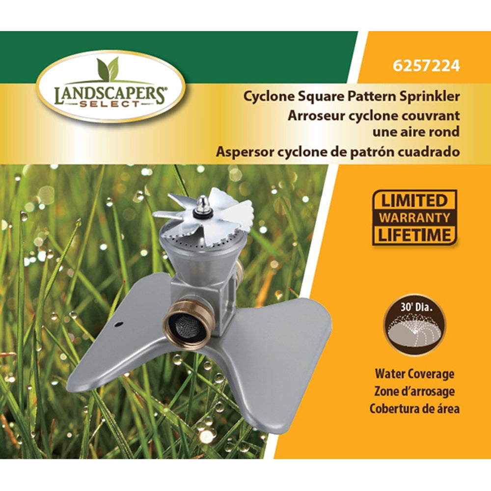 Landscapers Select GT50104 Lawn Sprinkler, Female, Round, Zinc