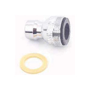 Plumb Pak PP28006 Faucet Aerator Adapter, 15/16-27 x 55/64 in in, Threaded, Chrome Plated