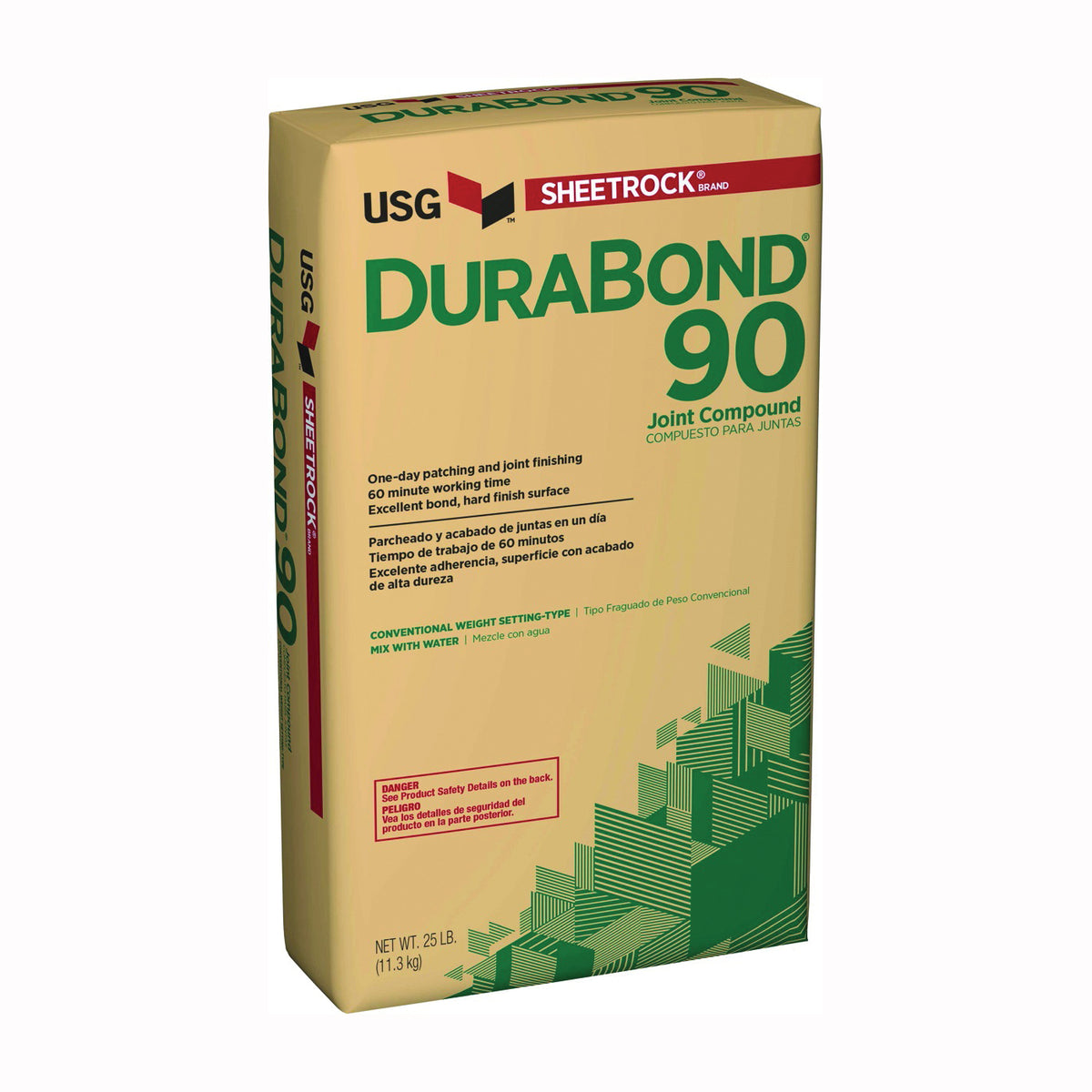 USG Durabond 381630120 Joint Compound, Powder, White, 25 lb