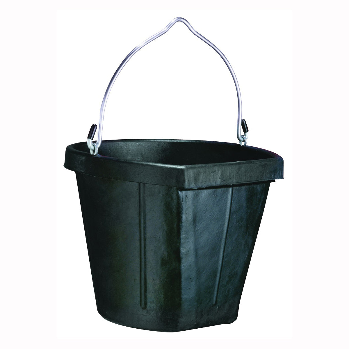 FORTEX-FORTIFLEX B600-18 Bucket, Fortalloy Rubber/HDPE, Black