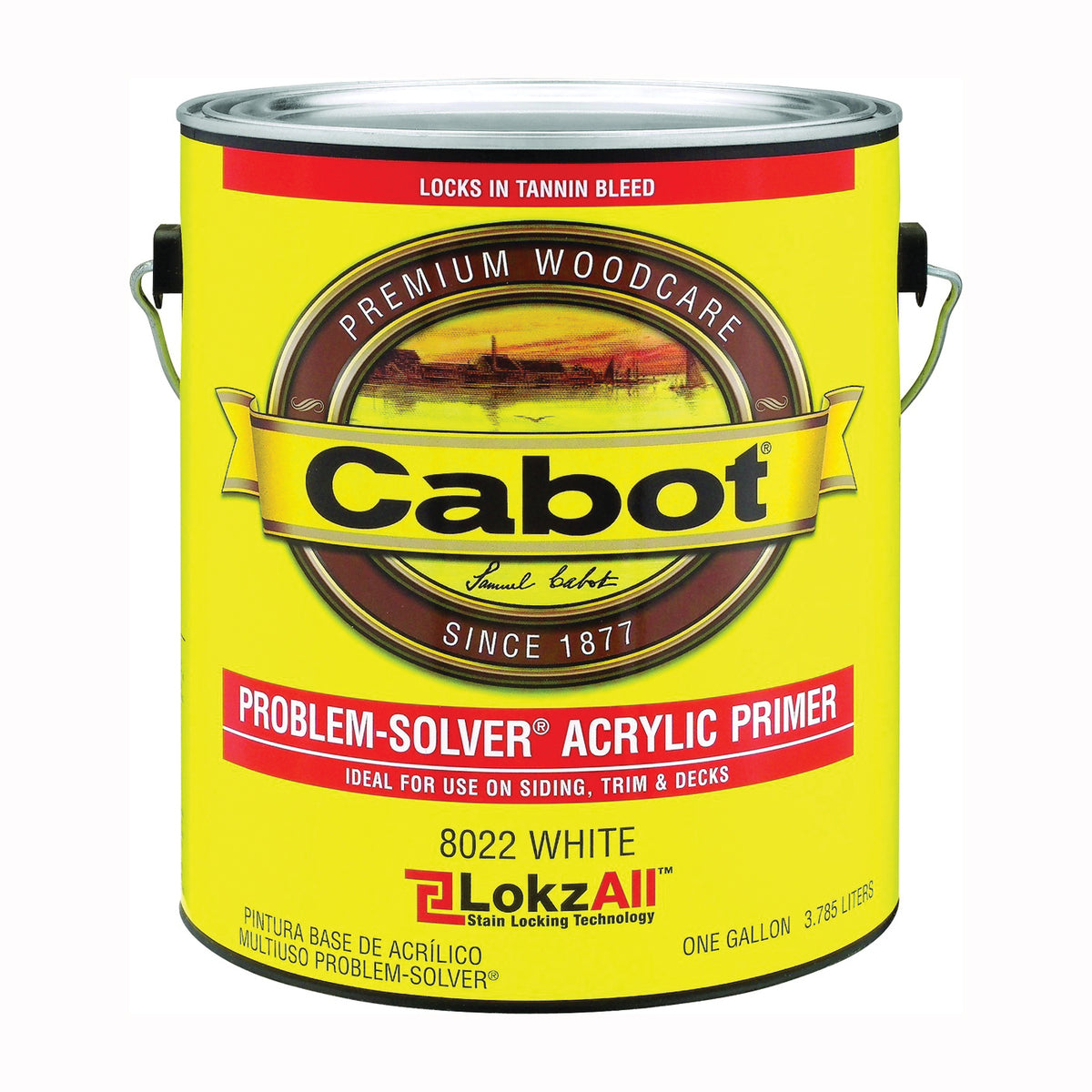 Cabot Problem-Solver 140.0008022.007 Exterior Primer, White, 1 gal