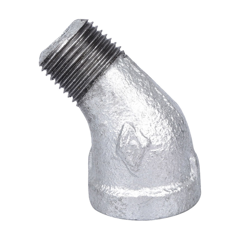 ProSource PPG121-10 Street Pipe Elbow, 3/8 in, Threaded x NPT, 45 deg Angle, SCH 40 Schedule, 300 psi Pressure