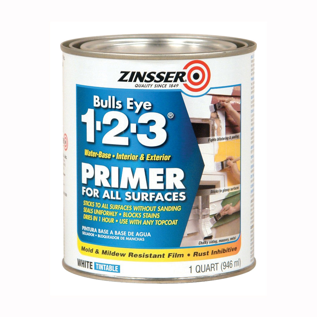 ZINSSER 02004 Primer, White, 1 qt