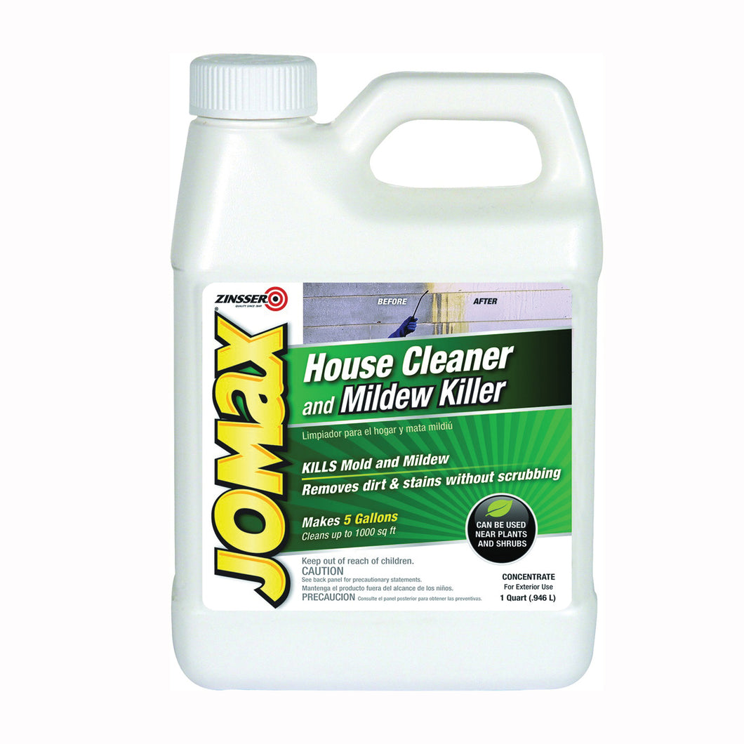 JOMaX 60104 House Cleaner and Mildew Killer, 1 qt, Liquid, Solvent
