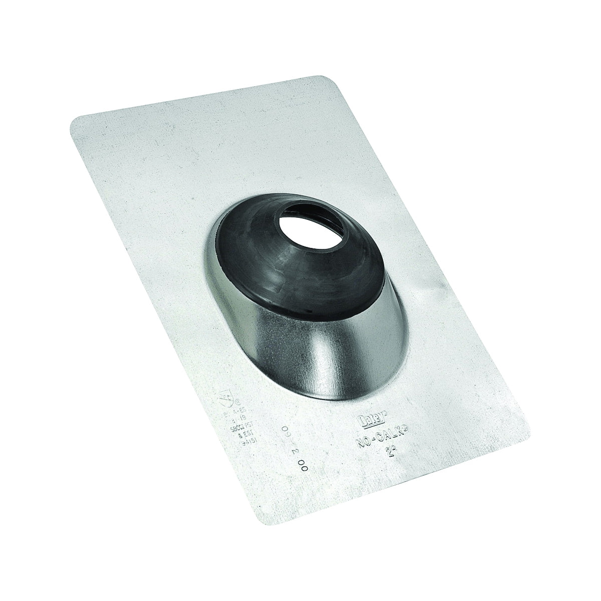 Hercules No-Calk Series 11854 Roof Flashing, 12-1/2 in OAL, 9 in OAW, Galvanized Steel
